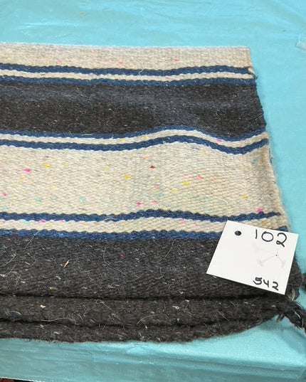 Western Saddle Blanket Black/White