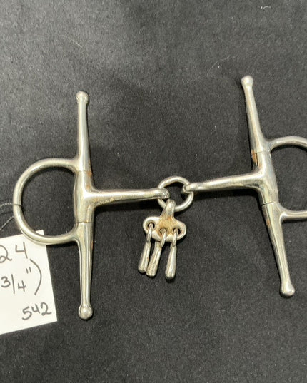 Bit Full Cheek Snaffle bit with Keys 4.75"