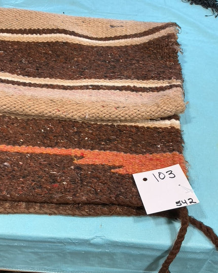 Western Saddle Blanket Brown Cream