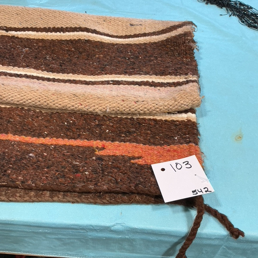 Western Saddle Blanket Brown Cream