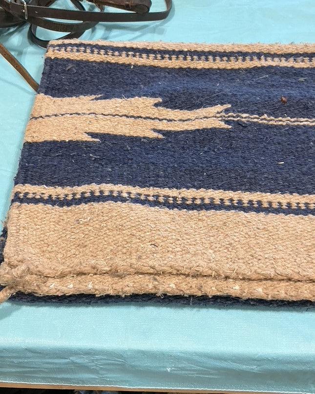 Western Saddle Blanket Blue/Brown
