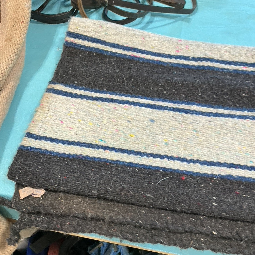 Western Saddle Blanket Black/White