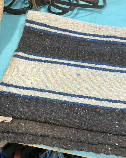 Western Saddle Blanket Black/White