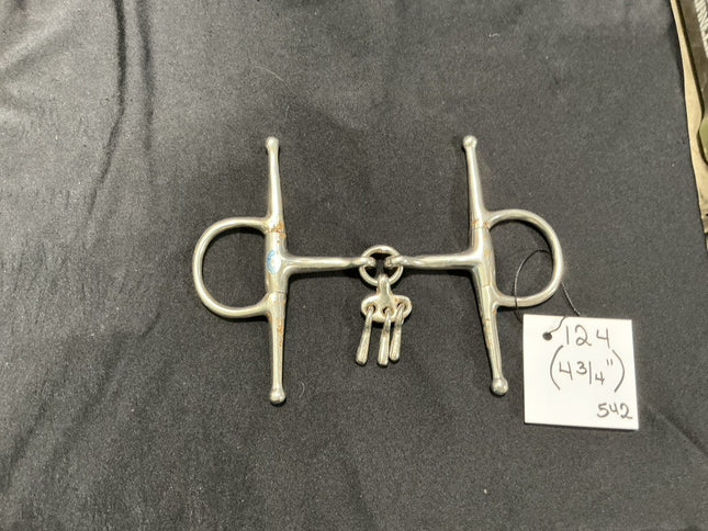 Bit Full Cheek Snaffle bit with Keys 4.75"