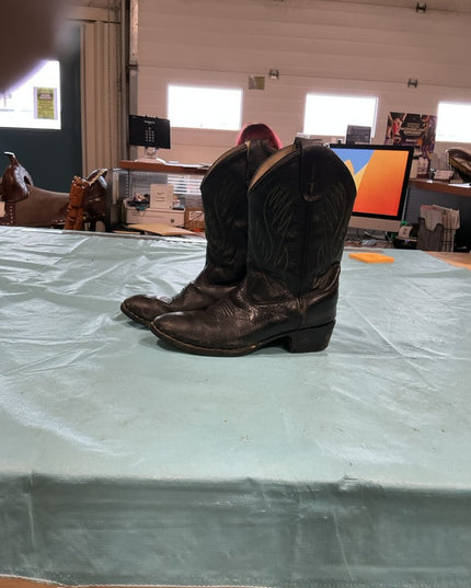 Cowboy Boots Size 2 Black 
