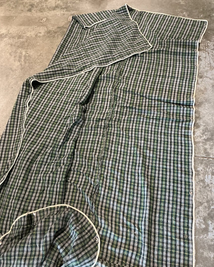 Cooler 70" Green Plaid Wool 