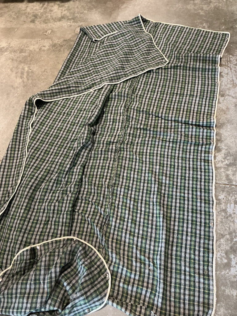 Cooler 70" Green Plaid Wool 