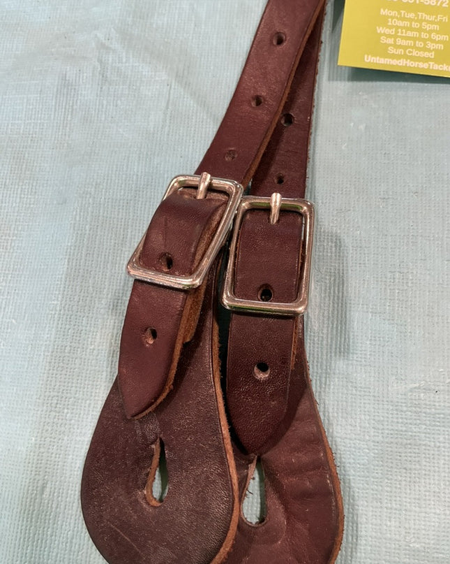 Western Spur Straps Brown Leather 