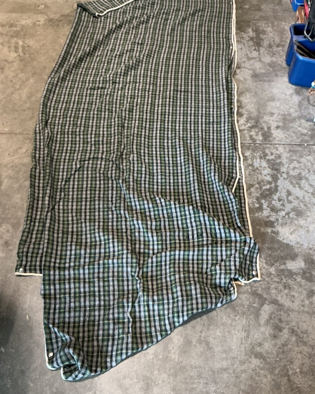 Cooler 70" Green Plaid Wool 
