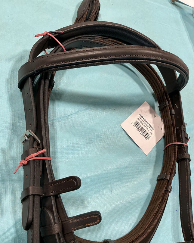 English Bitless Bridle & Reins Pony Brown *NEW*