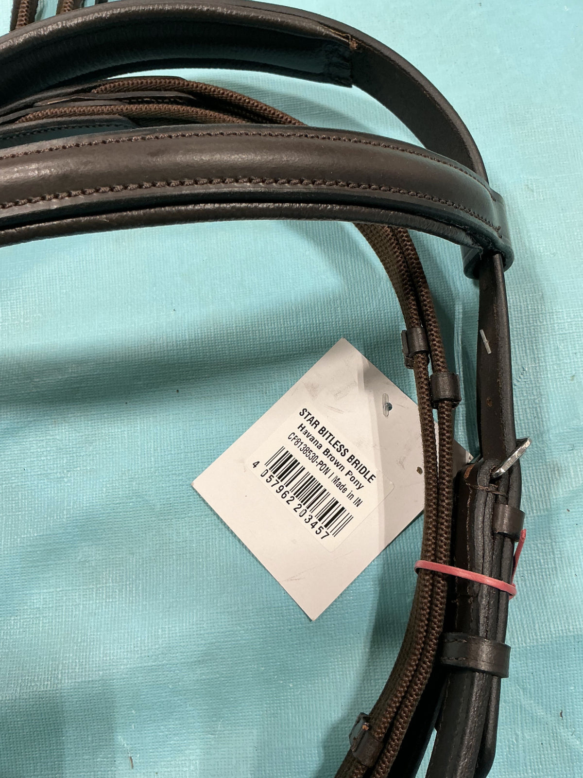 English Bitless Bridle & Reins Pony Brown *NEW*