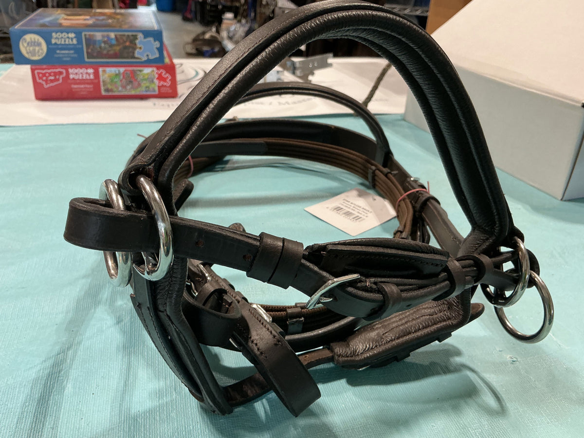 English Bitless Bridle & Reins Pony Brown *NEW*