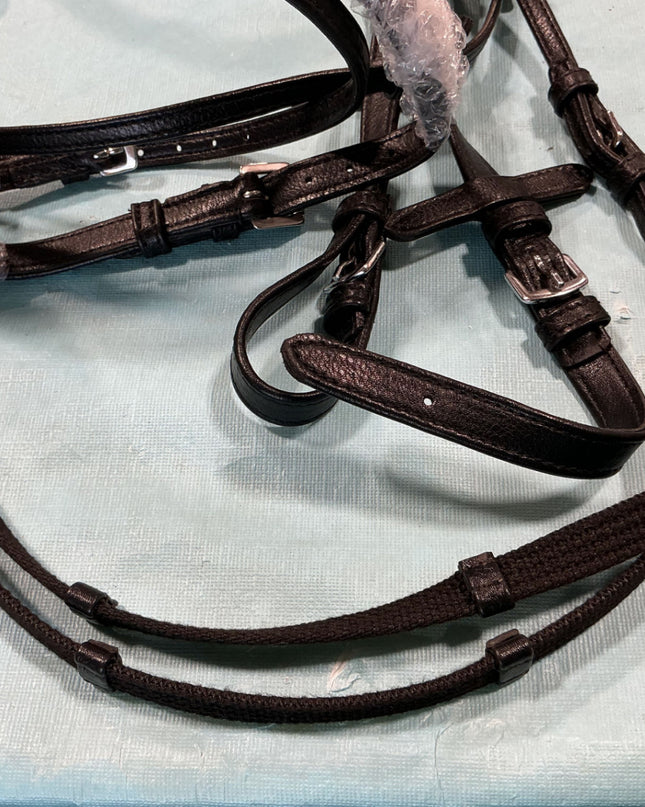 English Bridle Black Pink Bling & Reins MINI / Shetty *NEW*