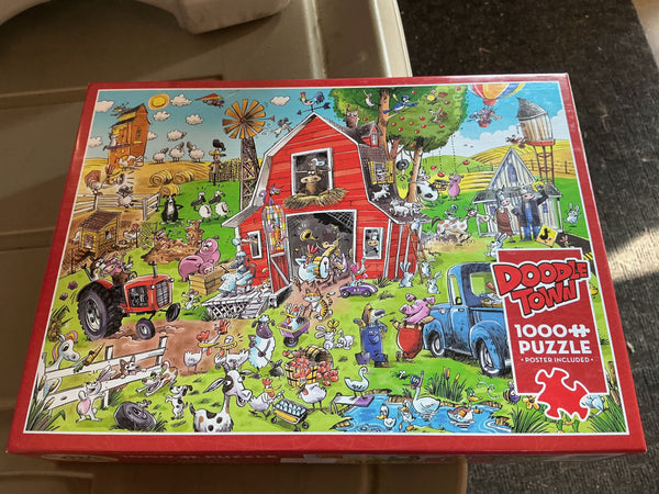 Puzzle – Doodle Town, 1000 Pieces | Used