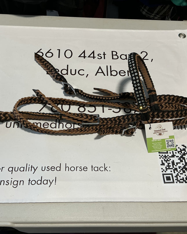 Western Headstall Brown Para Cord