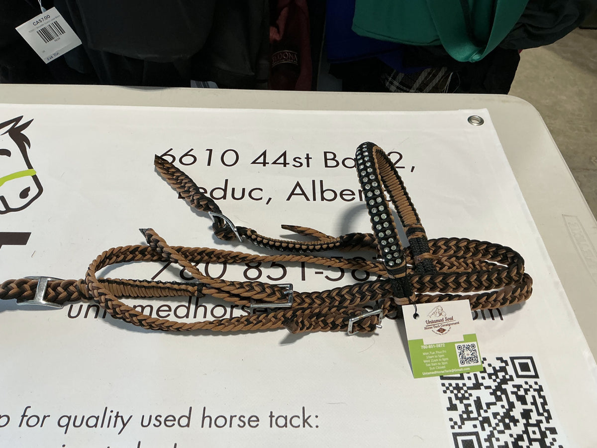 Western Headstall Brown Para Cord