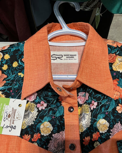 Western Shirt Orange Large