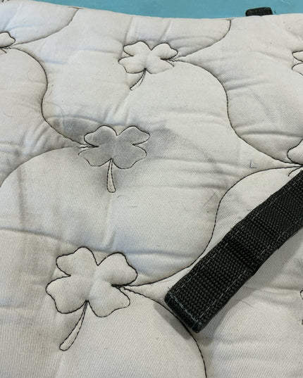 English Pad White/Cloverleaf.   (some stains)