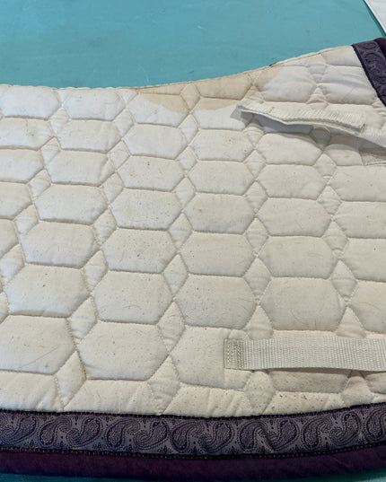 English Pad White/Purple  Pony size