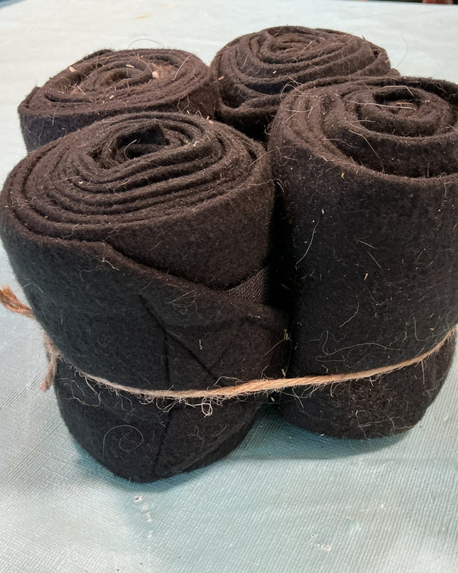 Polo Wraps Black.   Set of 4 