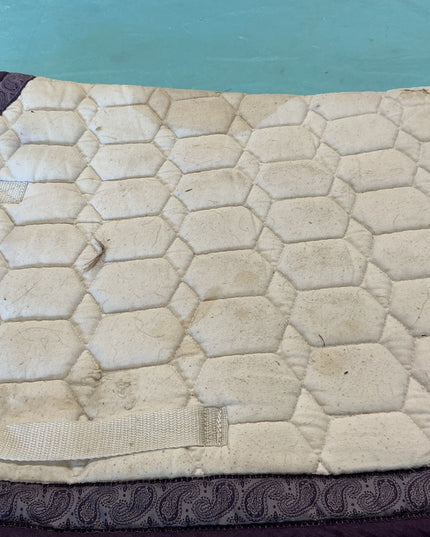 English Pad White/Purple  Pony size