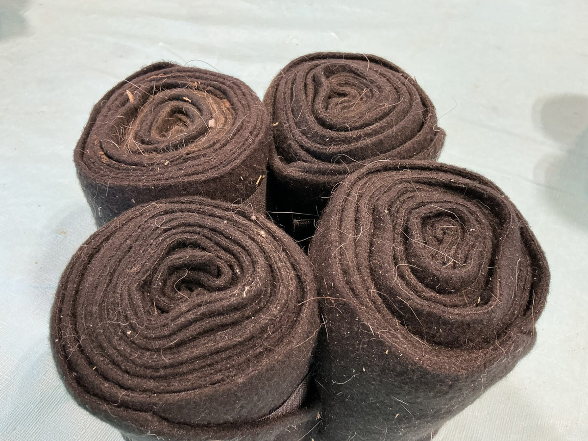 Polo Wraps Black.   Set of 4 