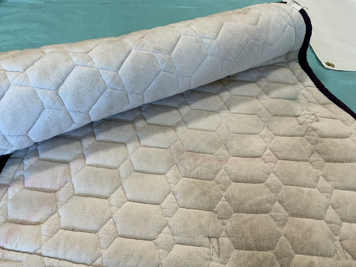English Pad White/Purple  Pony size