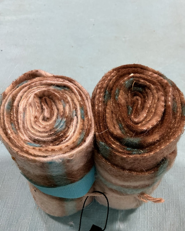 Polo Wraps Brown/Blue Plaid  Set of 2