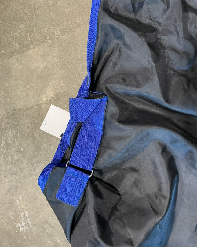 Rain Sheet  Black/Blue Trim 78" Closed Front