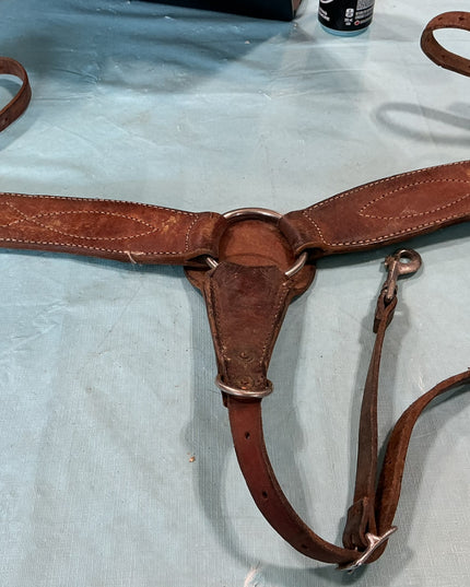 Breast Collar Leather Brown