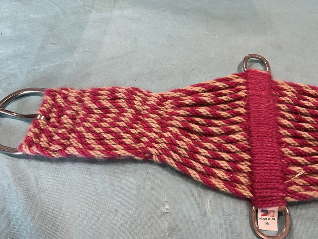 Cinch Western Mohair Pink/White. 28"