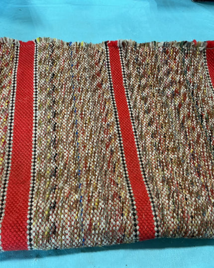 Saddle Blanket Red Mix. 29 x 29