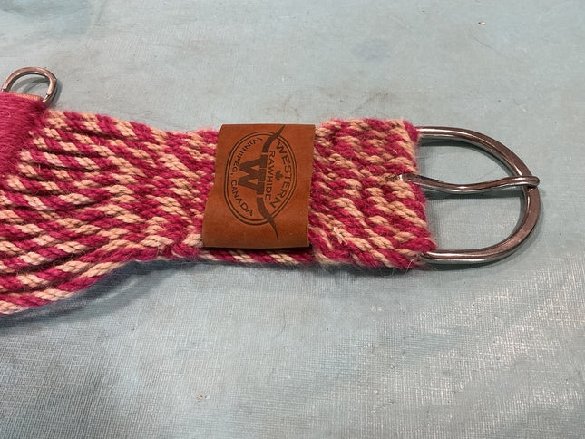 Cinch Western Mohair Pink/White. 28"