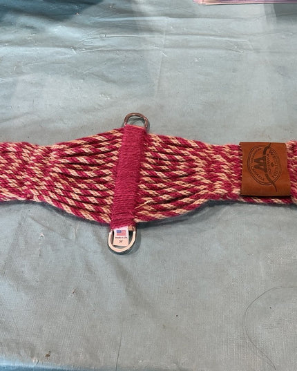 Cinch Western Mohair Pink/White. 28"