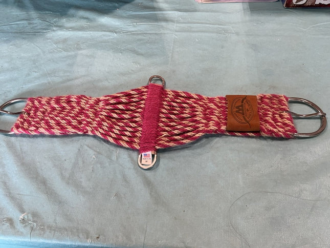 Cinch Western Mohair Pink/White. 28"