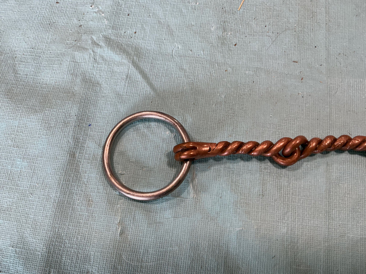 Bit Twisted O Ring Snaffle Copper. 4 1/2"