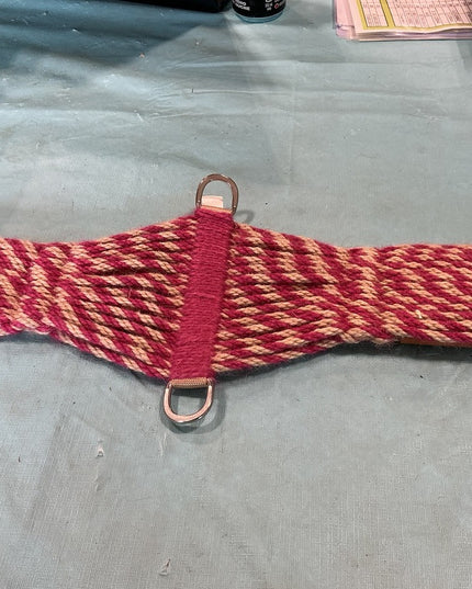 Cinch Western Mohair Pink/White. 28"