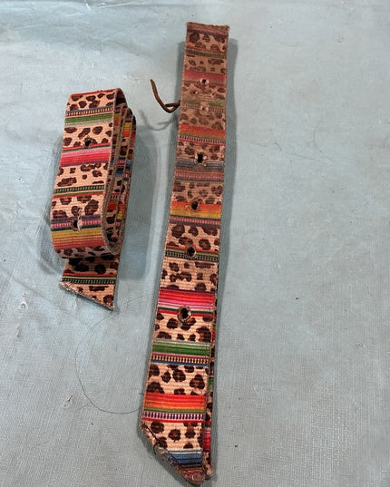 Latigo/Off Billet Set. Cheetah Print