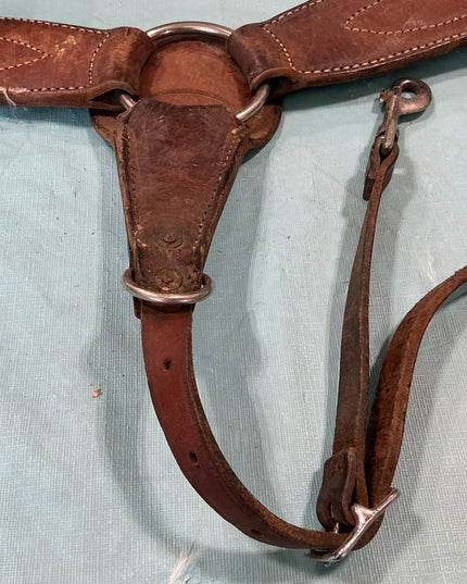 Breast Collar Leather Brown