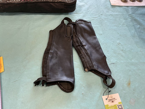 English 1/2 Chaps – Black, Small | Used, Good