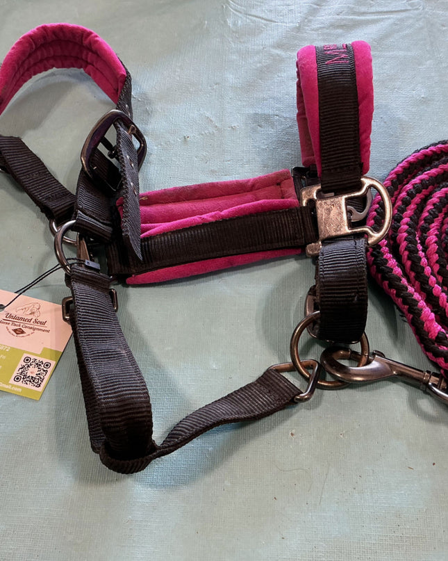 Halter Padded With Lead Pink / Black 