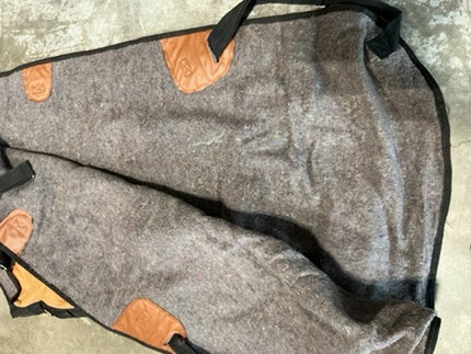 Blanket Wool Lined Beige 66"