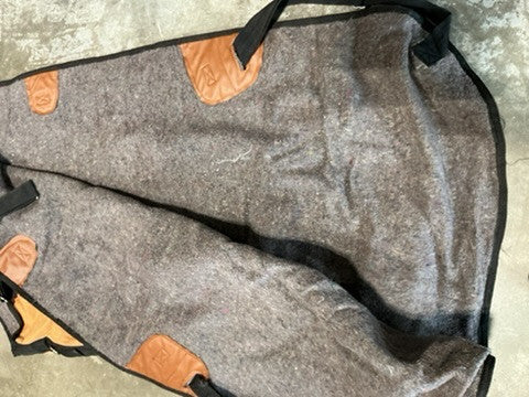 Blanket Wool Lined Beige 66"