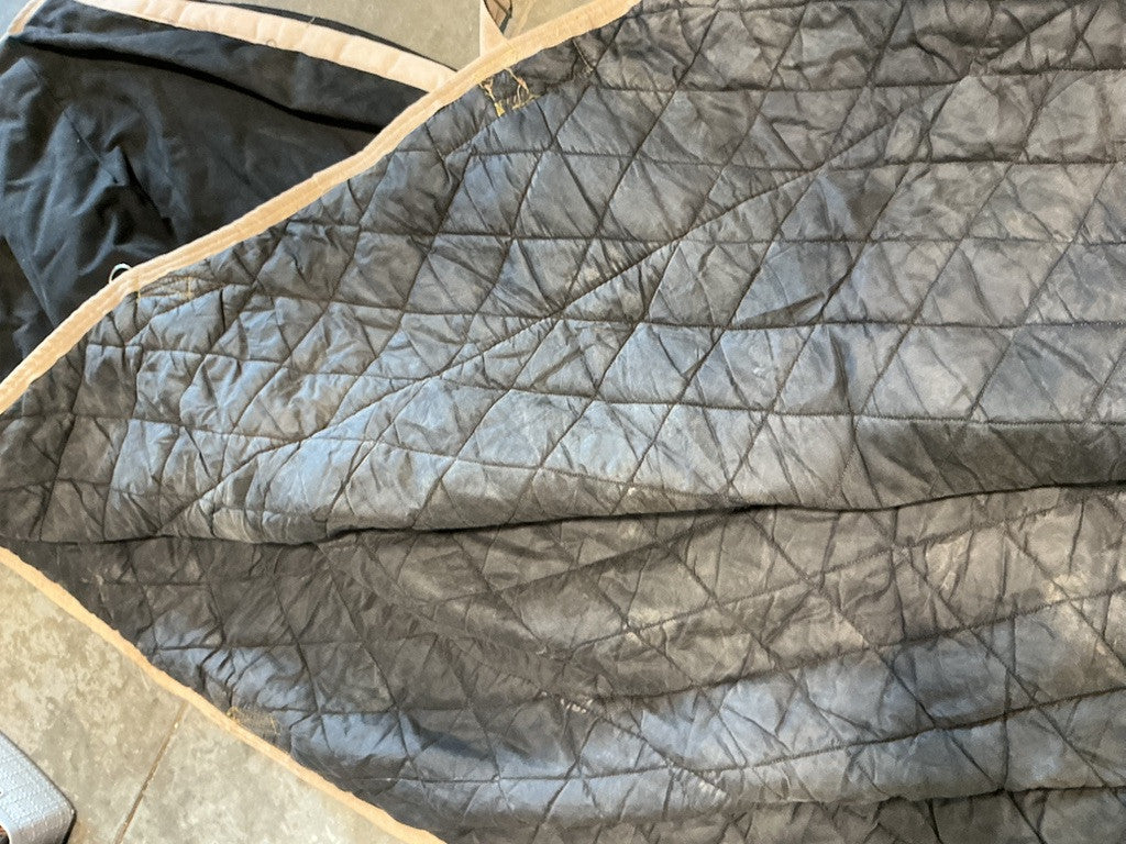 Blanket Winter 76" Black/Beige. est 100-150 fill