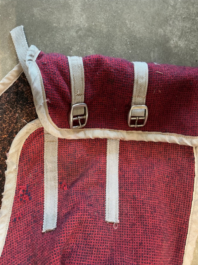 Blanket Wool Lined Red 70"