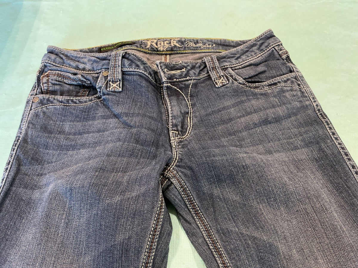 Jeans Rock 47 by Wrangler Ultra Low Rise No Size. 27? 28?