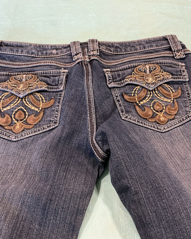 Jeans Rock 47 by Wrangler Ultra Low Rise No Size. 27? 28?