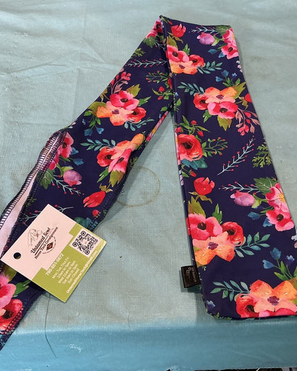 Tail Bag Blue With Flowers
