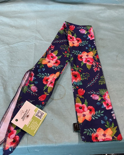 Tail Bag Blue With Flowers