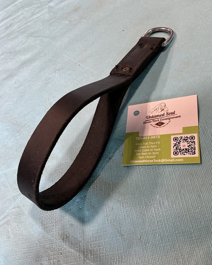 Leather strap for draw reins